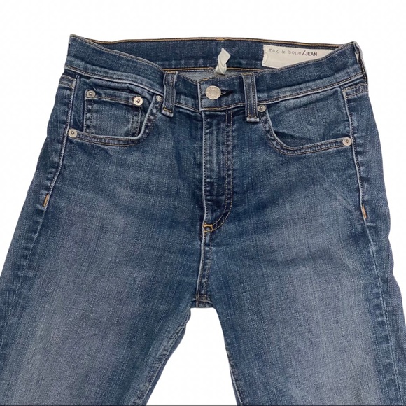 Rag & Bone Blue High-Rise Skinny Jeans Size 24 - Picture 2 of 9